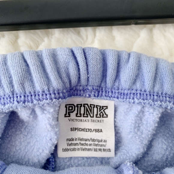 Victorias Secret Pink S Blue Logo Sweatpants - Picture 4 of 4